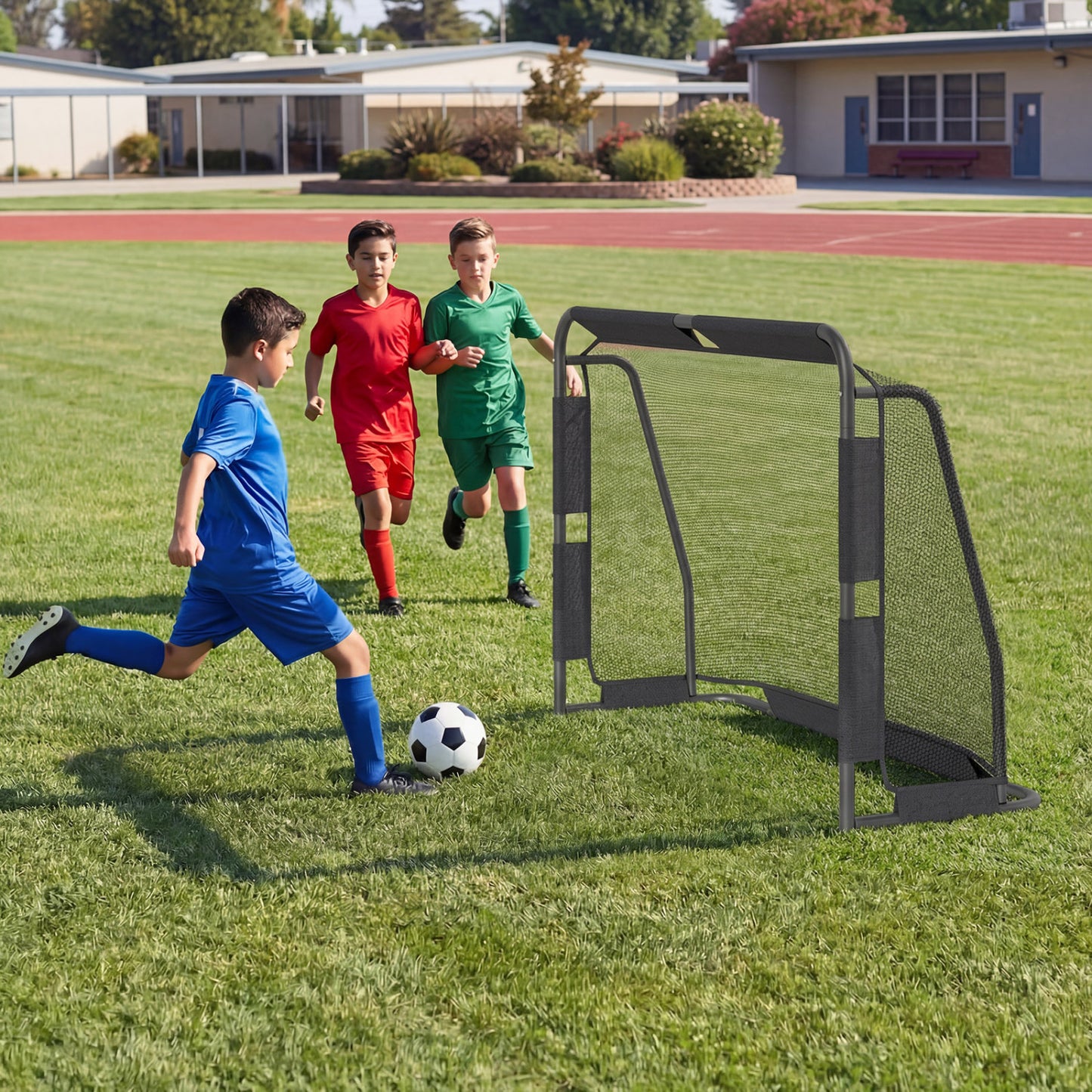 6 Ft X 4 Ft Metal Soccer Goal Set, With Net And Anchoring System Sport Equipments at Gallery Canada
