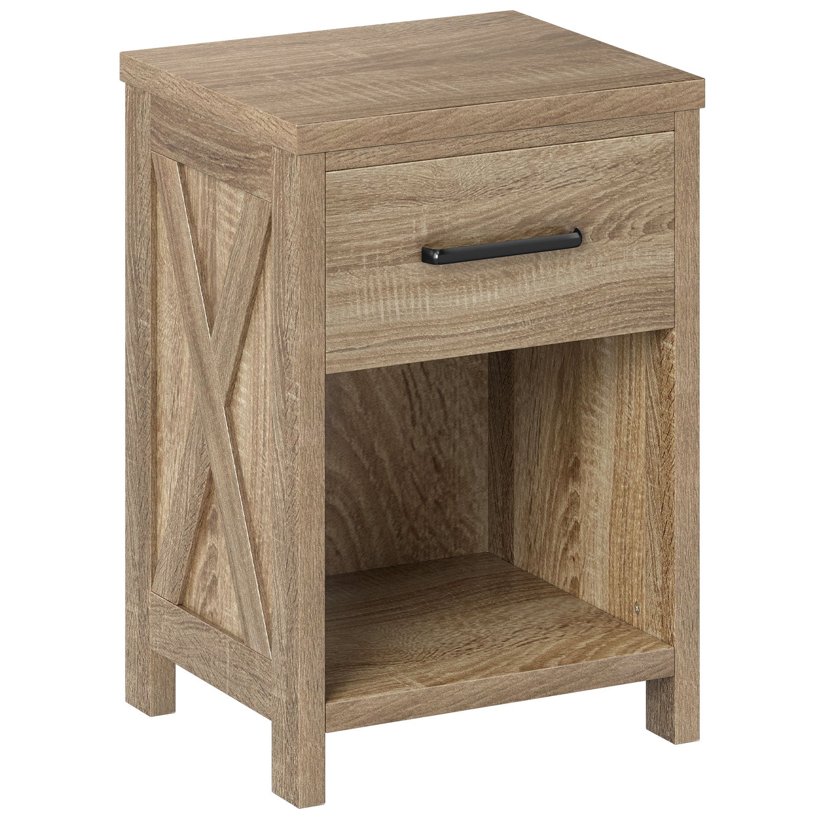 Nightstand With Drawer And Shelf, Natural End & Side Tables at Gallery Canada