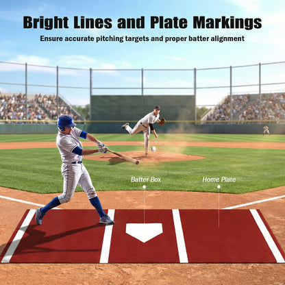 Softball Pitching Mat, 10 x 3 Feet, Training Aid, Red Golf at Gallery Canada