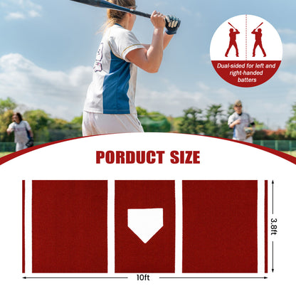 Softball Pitching Mat, 10 x 3 Feet, Training Aid, Red Golf at Gallery Canada