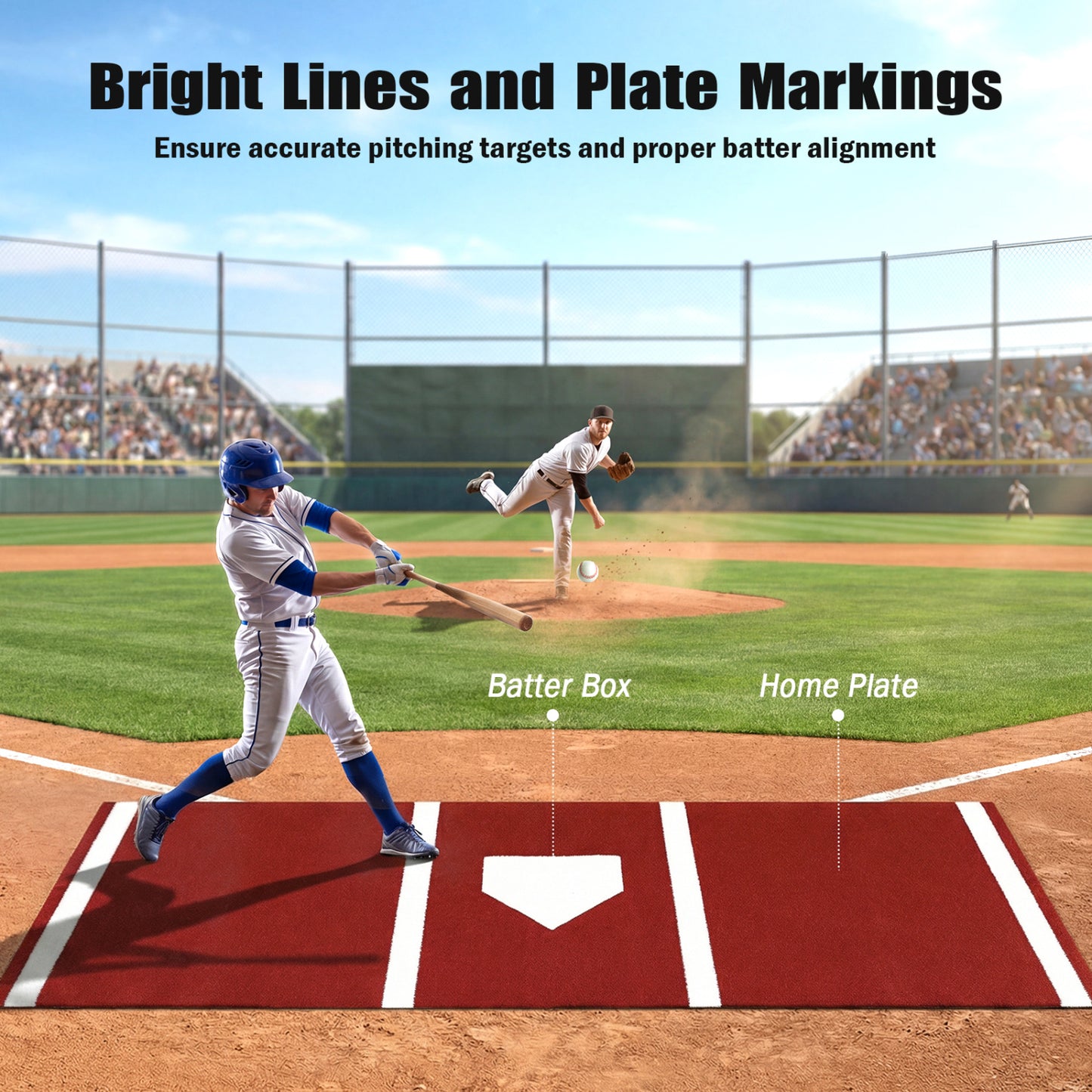 Softball Pitching Mat, 10 x 3 Feet, Training Aid, Red Golf at Gallery Canada