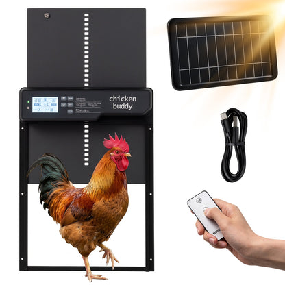 Porte automatique solaire pour poulailler