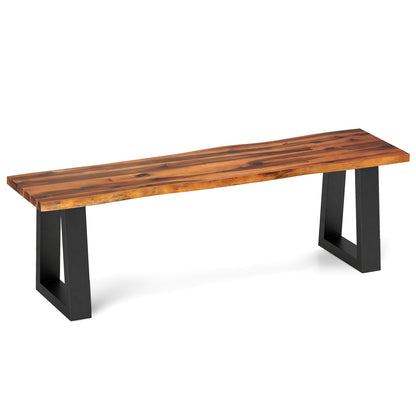 Solid Acacia Wood Patio Bench Dining Bench Seating Bench Outdoor Benches at Gallery Canada