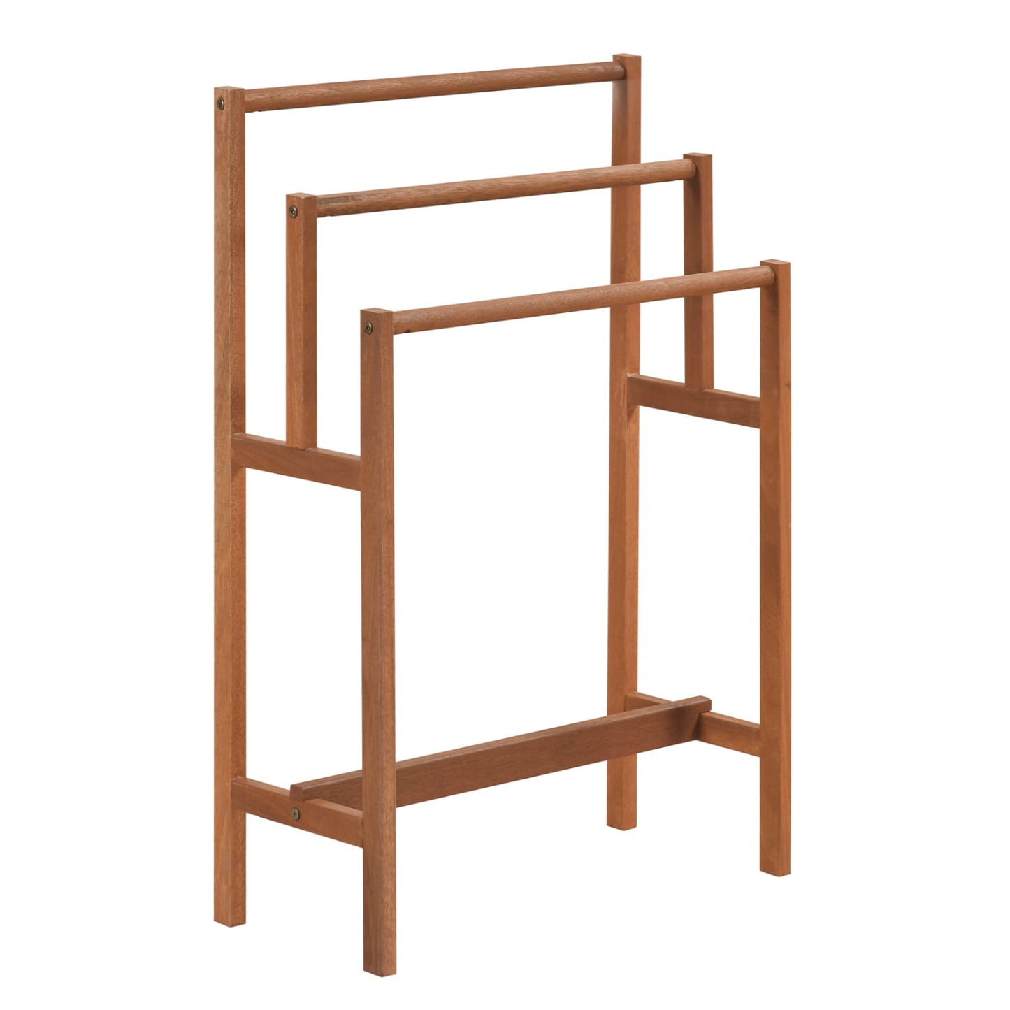 Solid Wood 3-Tier Towel Rack, Teak Oil Finish, Natural Towel Racks at Gallery Canada