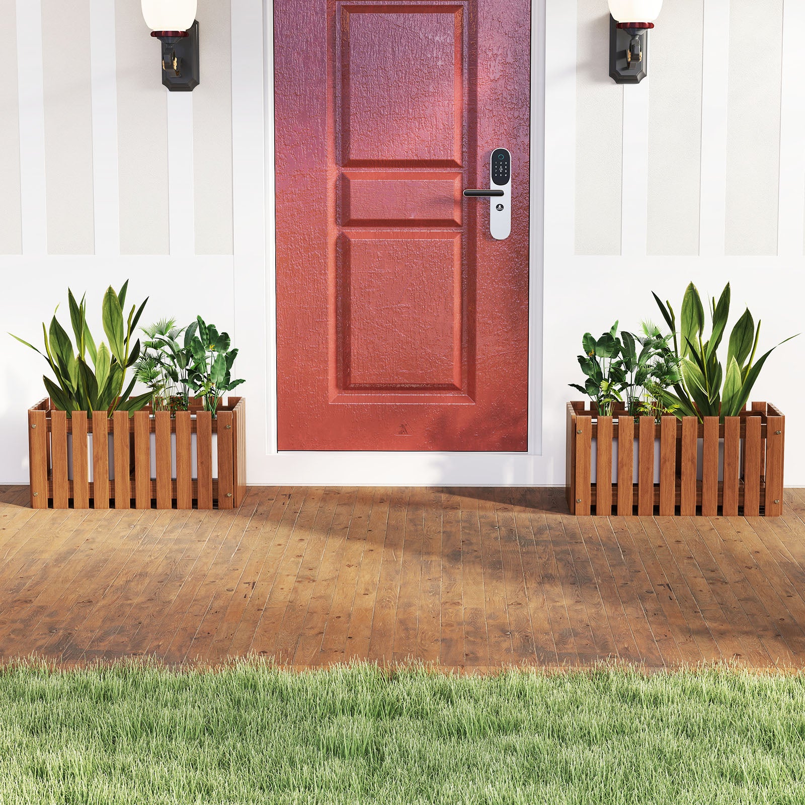 Solid Wood Raised Garden Bed for Flower and Vegetable, Natural Raised Garden Beds at Gallery Canada