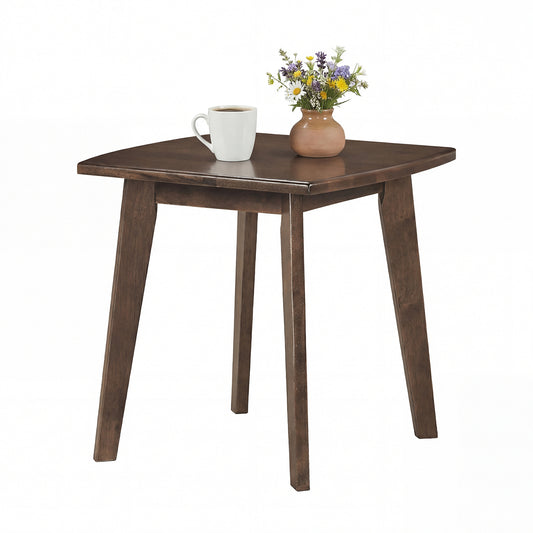 Solid Wood Square End Table, Thickened Top, Curved Edge, Walnut End & Side Tables Walnut at Gallery Canada