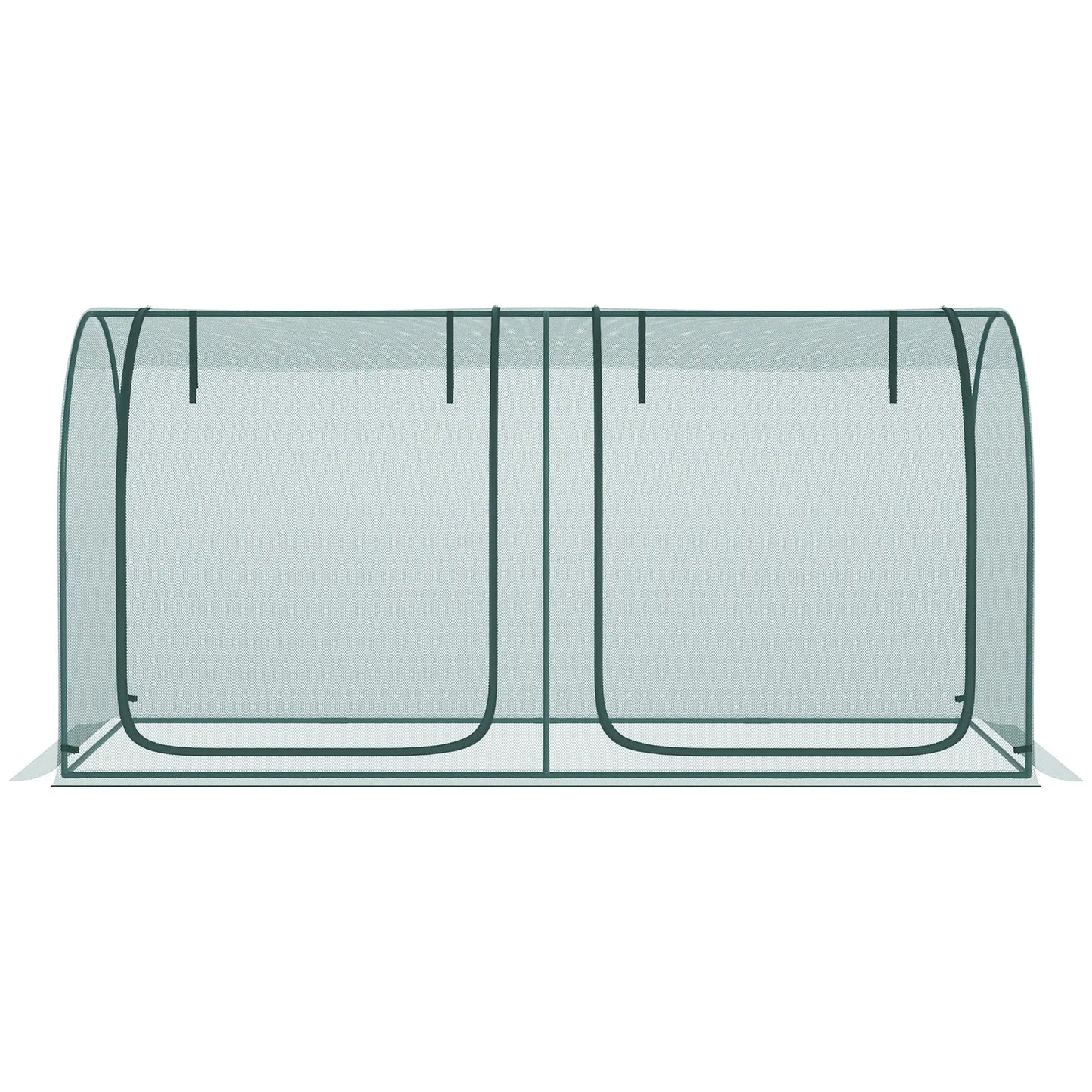 8' x 3' Crop Cage, Garden Plant Protector, Dark Green Walk In Greenhouses at Gallery Canada