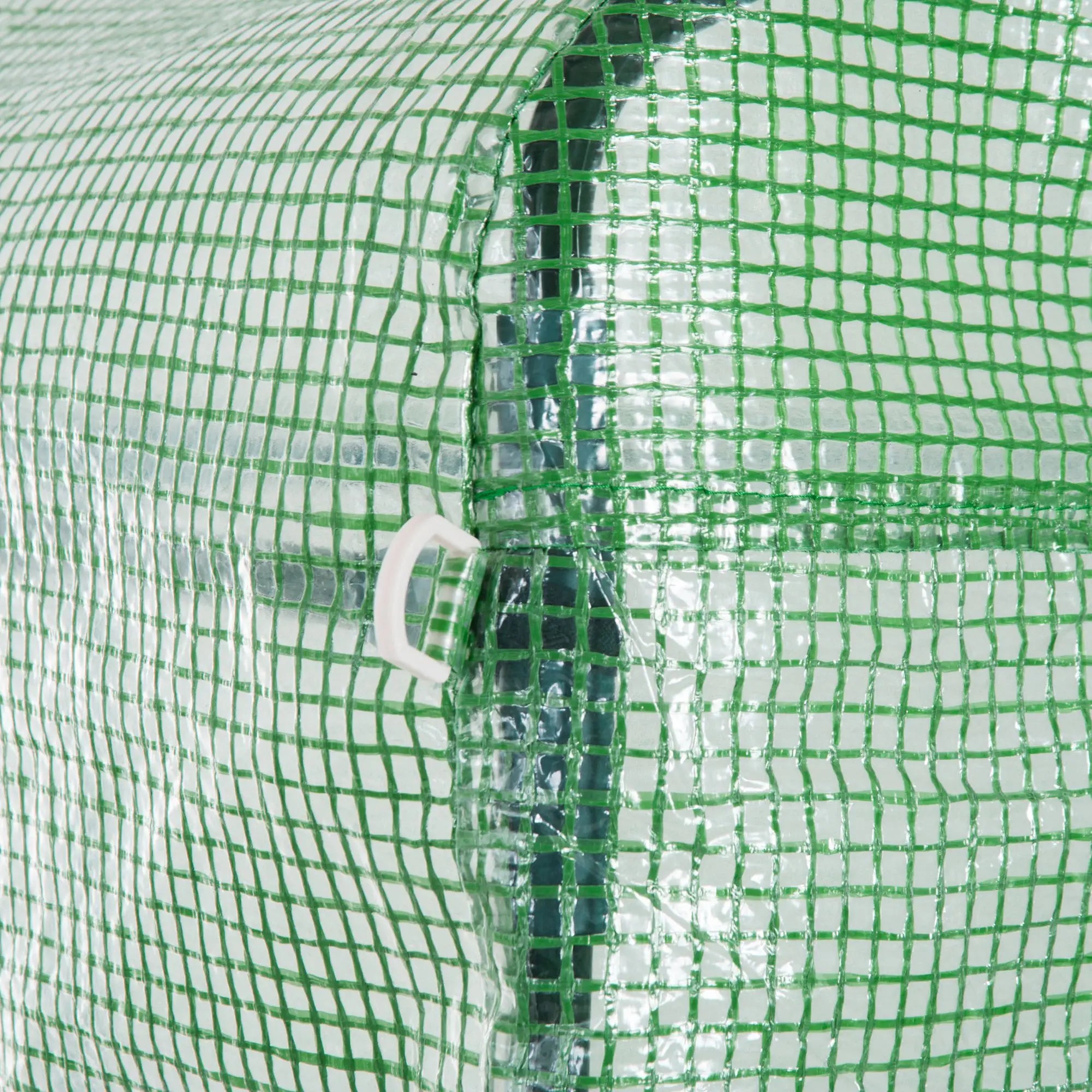 Walk-In Tunnel Greenhouse, 10' x 10' x 7', 4 Windows, Zipper Door, Green Walk In Greenhouses at Gallery Canada