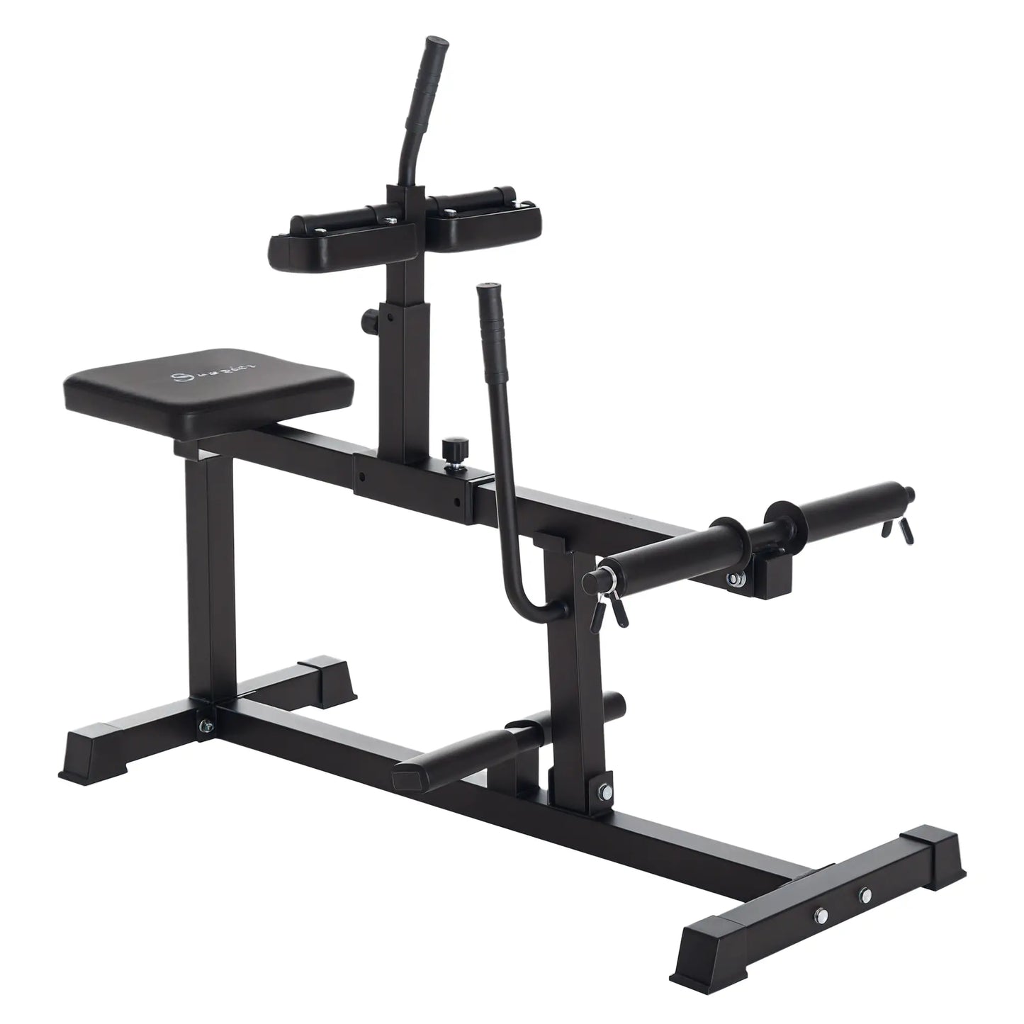 Adjustable Seated Calf Raise, Steel Leg Press Machine, Strength Training, Black More-Strength Training Equipment at Gallery Canada