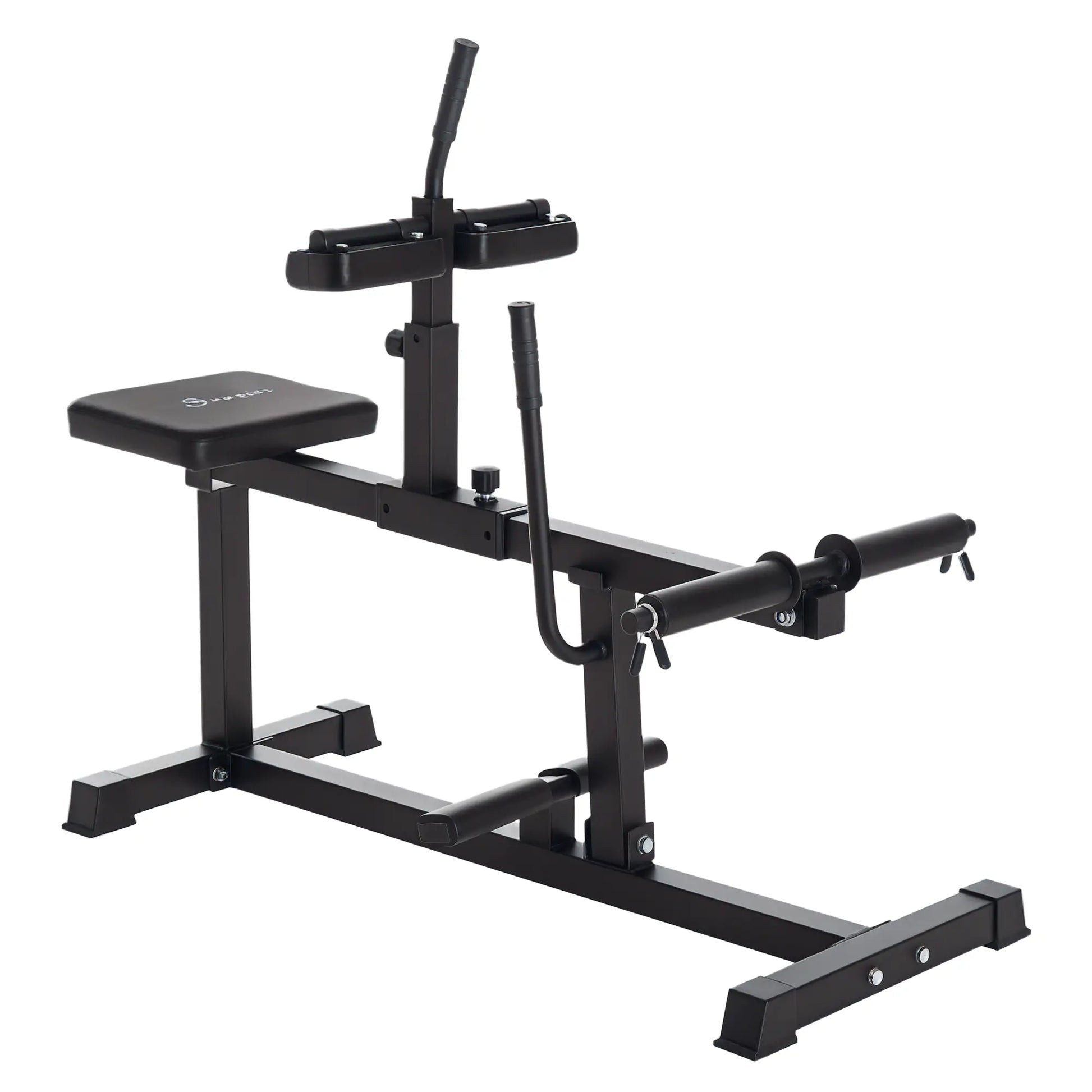 Adjustable Seated Calf Raise, Steel Leg Press Machine, Strength Training, Black More-Strength Training Equipment at Gallery Canada