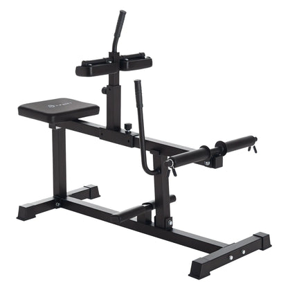 Adjustable Seated Calf Raise, Steel Leg Press Machine, Strength Training, Black More-Strength Training Equipment at Gallery Canada