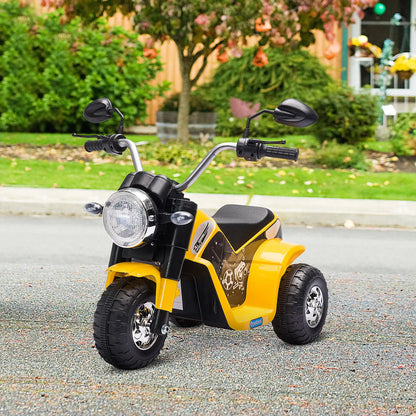 Kids Electric Motorcycle, 6V Battery Powered, 3-Wheels, Yellow Electric Motorcycles at Gallery Canada