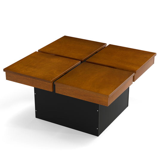 Square Coffee Table, Mid Century Modern, Walnut Coffee Tables Walnut at Gallery Canada