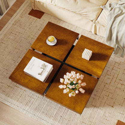 Square Coffee Table, Mid Century Modern, Walnut Coffee Tables at Gallery Canada