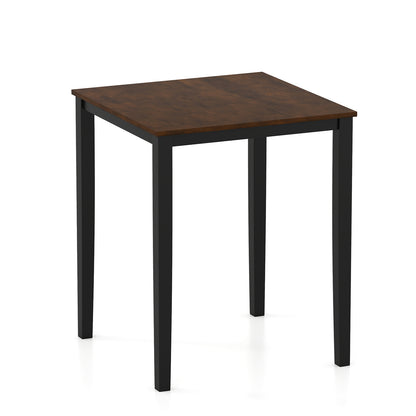 Square Dining Table with Solid Wood Frame for 4-Person, Black Dining Tables at Gallery Canada
