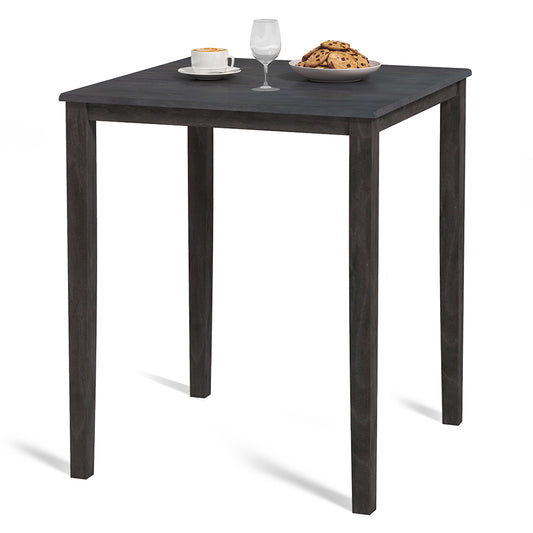 Square Dining Table, Solid Wood Frame, 4-Person, Gray Dining Tables Gray at Gallery Canada