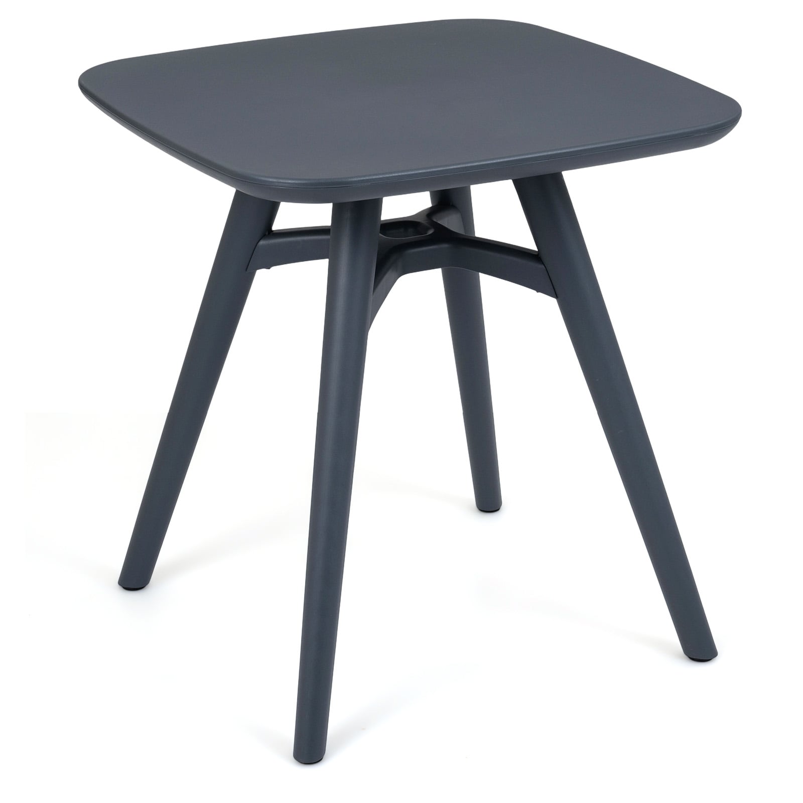 Square Outdoor Dining Table, All-Weather Plastic Patio Table, Gray Patio Dining Tables Gray at Gallery Canada