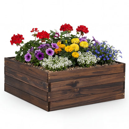 Square Raised Garden Bed Flower Vegetables Seeds Planter Raised Garden Beds at Gallery Canada