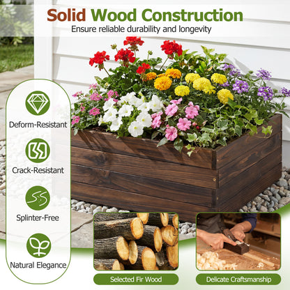 Square Raised Garden Bed Flower Vegetables Seeds Planter Raised Garden Beds at Gallery Canada
