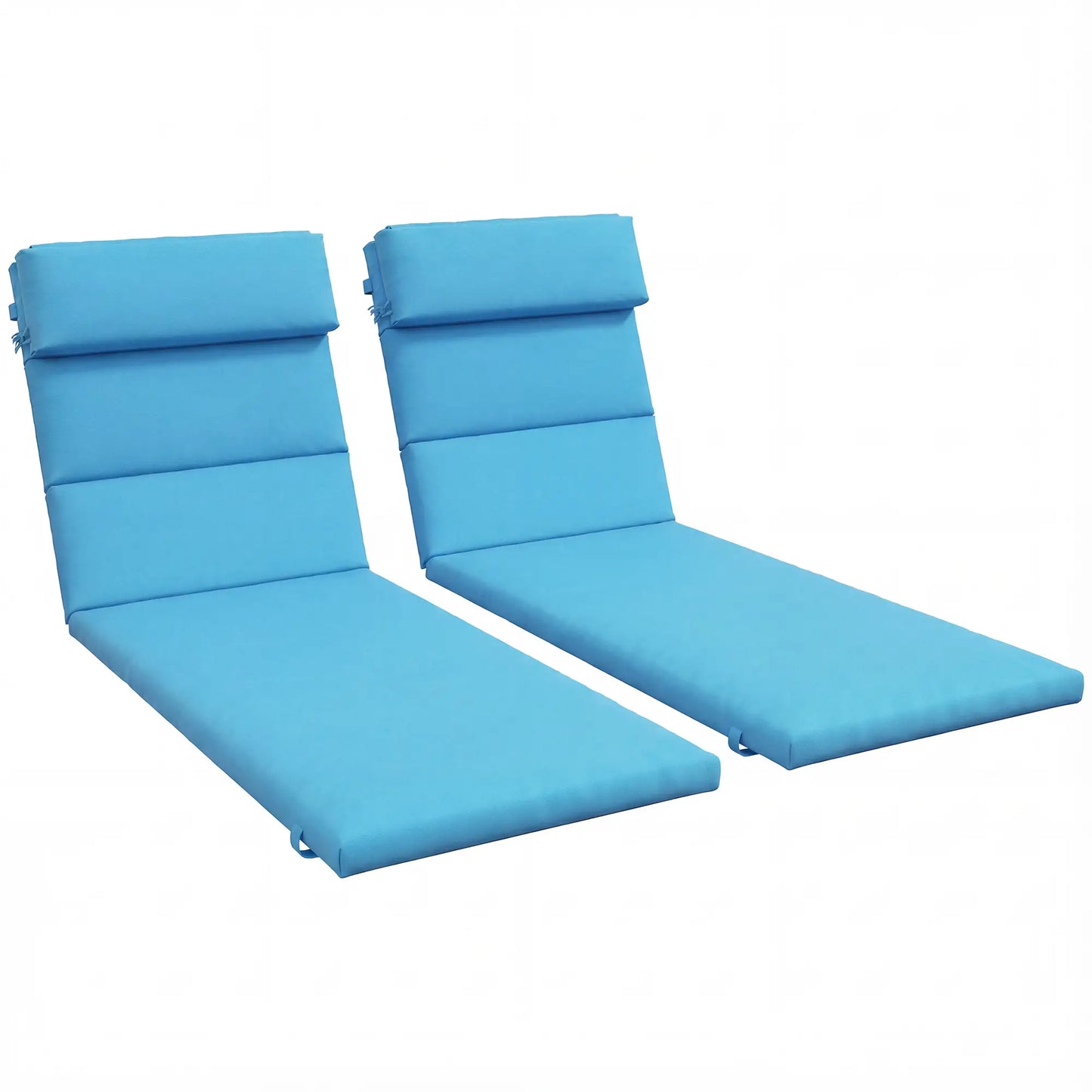 Patio Chaise Lounge Chair Cushions, Set of 2, Turquoise Patio Chair Cushions at Gallery Canada