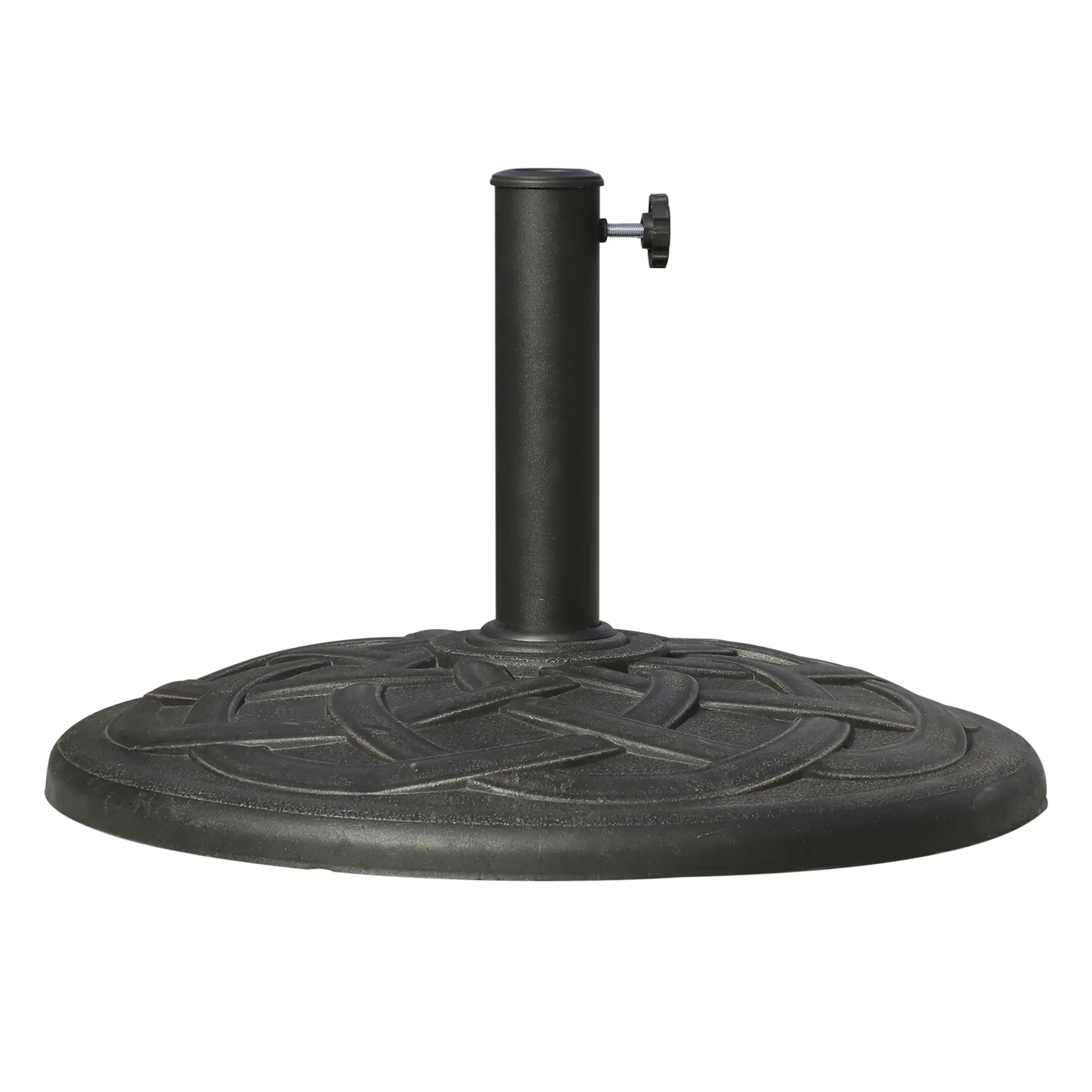42 lbs 22" Bronze Resin Round Umbrella Base, Patio Stand, Bronze Umbrella Bases at Gallery Canada
