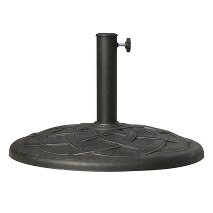 42 lbs 22" Bronze Resin Round Umbrella Base, Patio Stand, Bronze Umbrella Bases at Gallery Canada