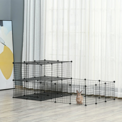 Small Animal Cage with Door, Guinea Pig Playpen, 68.9