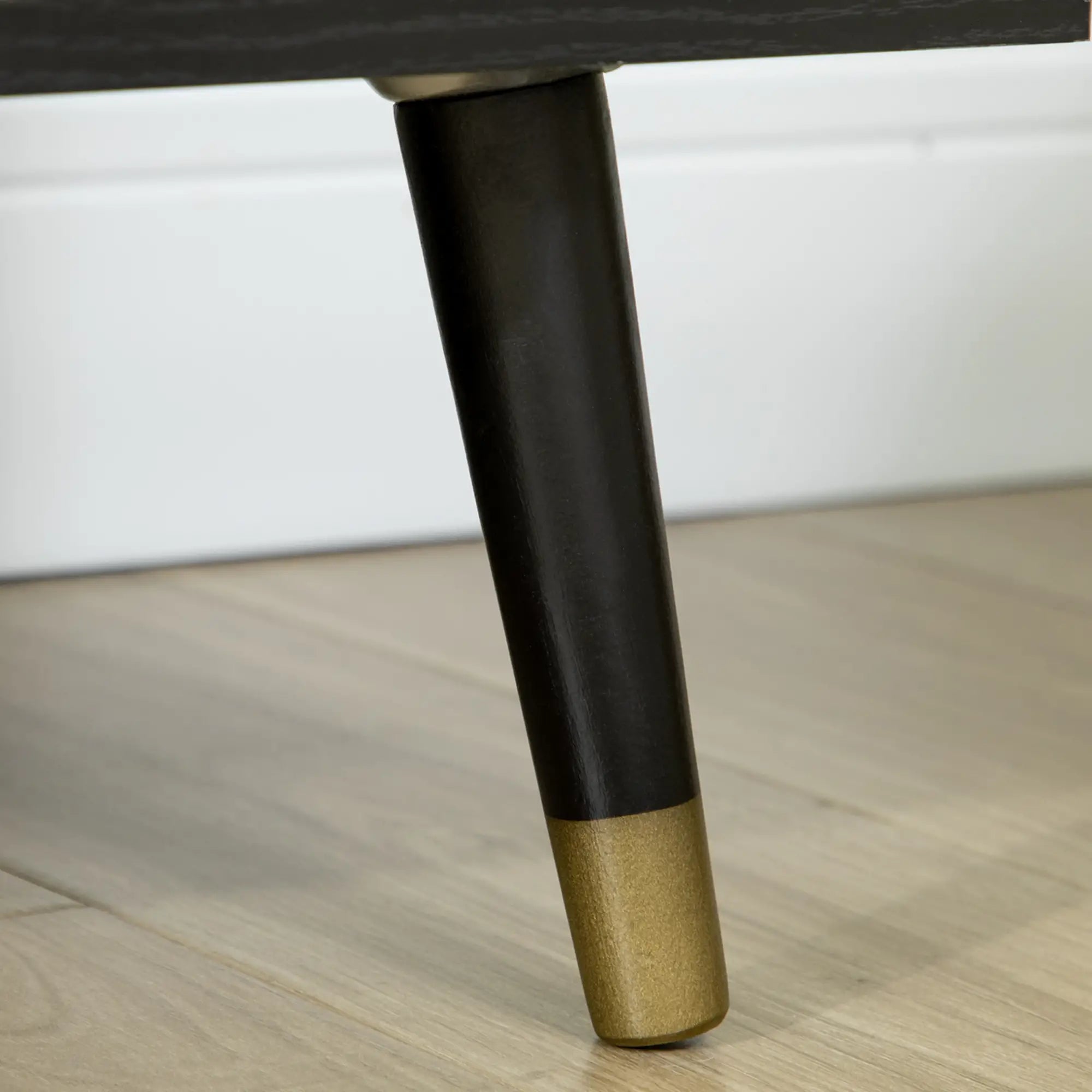 Kitchen Sideboard Cabinet, Boho Storage Cabinet with Shelves, Wood Legs, Decorative Rattan Doors, Black Bar Cabinets at Gallery Canada