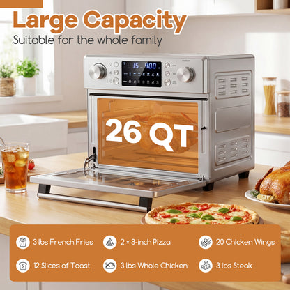 Stainless Steel Countertop Convection Oven with Bake, Silver Toaster Ovens at Gallery Canada