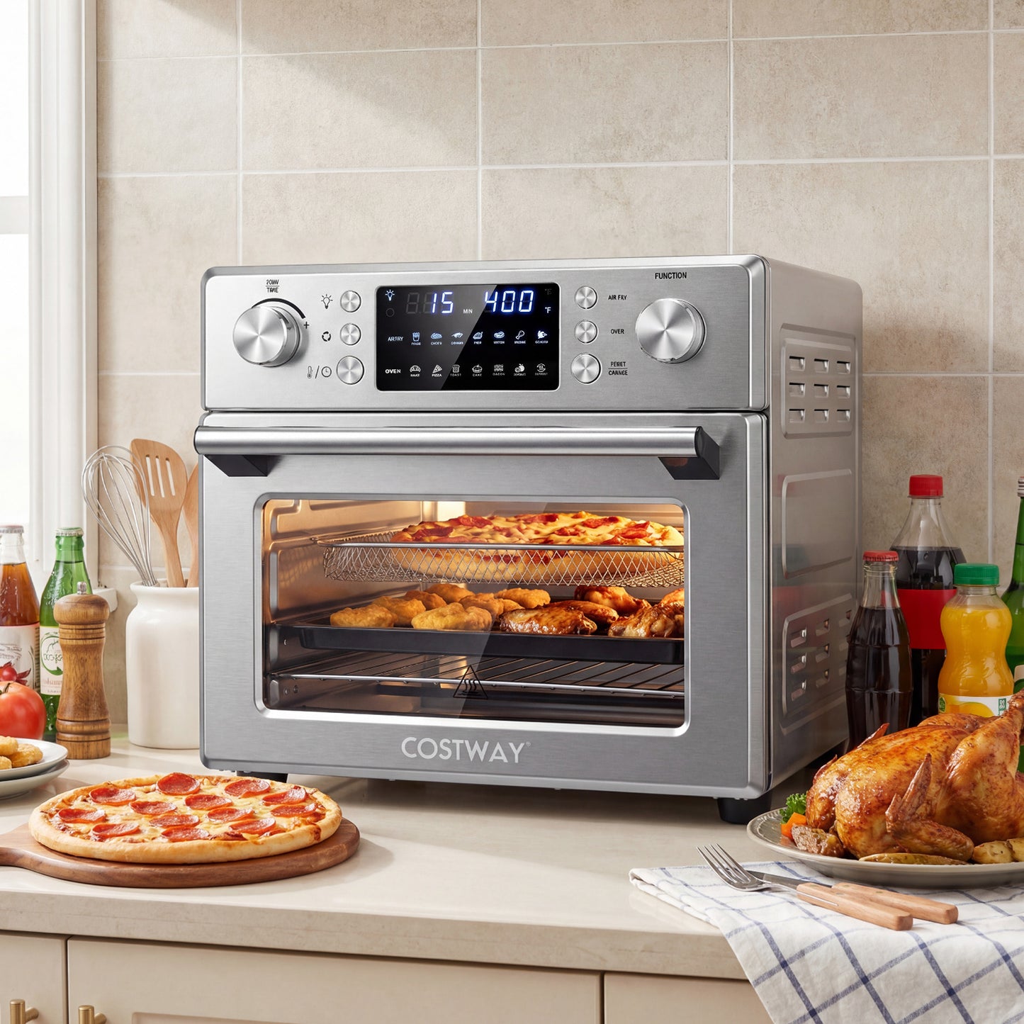 Stainless Steel Countertop Convection Oven with Bake, Silver Toaster Ovens at Gallery Canada