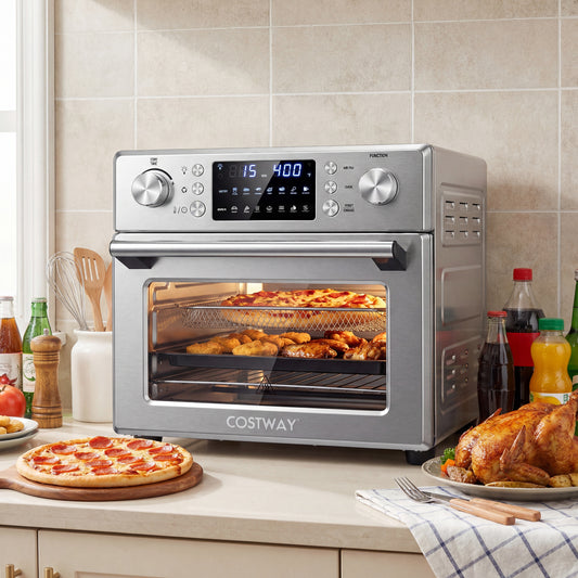 Stainless Steel Countertop Convection Oven with Bake, Silver Toaster Ovens Silver at Gallery Canada