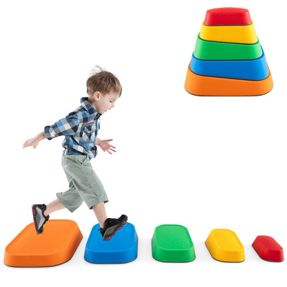 Stepping Stone for Kids 5Pcs Non-Slip Toddler River Stone Set, Multicolor Toy Sports at Gallery Canada