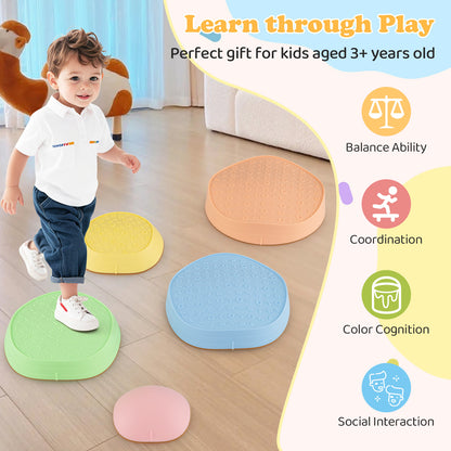 Kids Stepping Stones, 5 PCS Non-Slip Balance Stones, Macaron Toy Sports at Gallery Canada