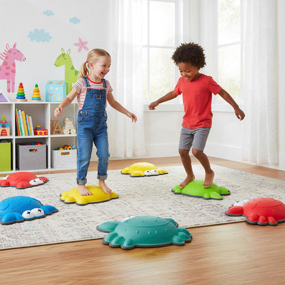 Stepping Stones for Kids 9 Pieces Non-Slip Toddler Stepping Stones Balance Sensory Toys, Multicolor Lawn Games at Gallery Canada
