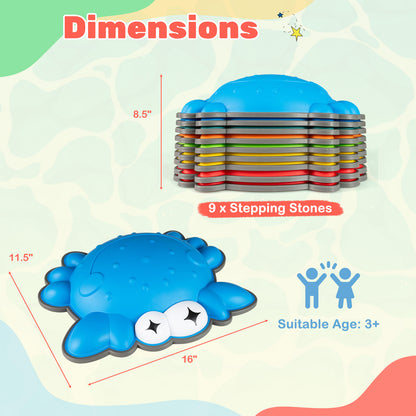 Stepping Stones for Kids 9 Pieces Non-Slip Toddler Stepping Stones Balance Sensory Toys, Multicolor Lawn Games at Gallery Canada