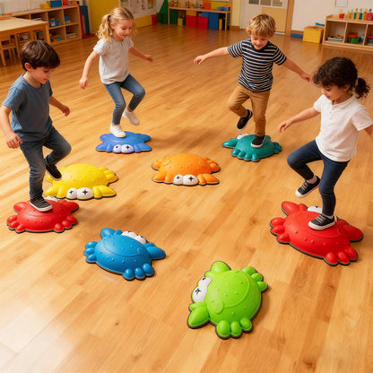 Stepping Stones for Kids 9 Pieces Non-Slip Toddler Stepping Stones Balance Sensory Toys, Multicolor Lawn Games at Gallery Canada