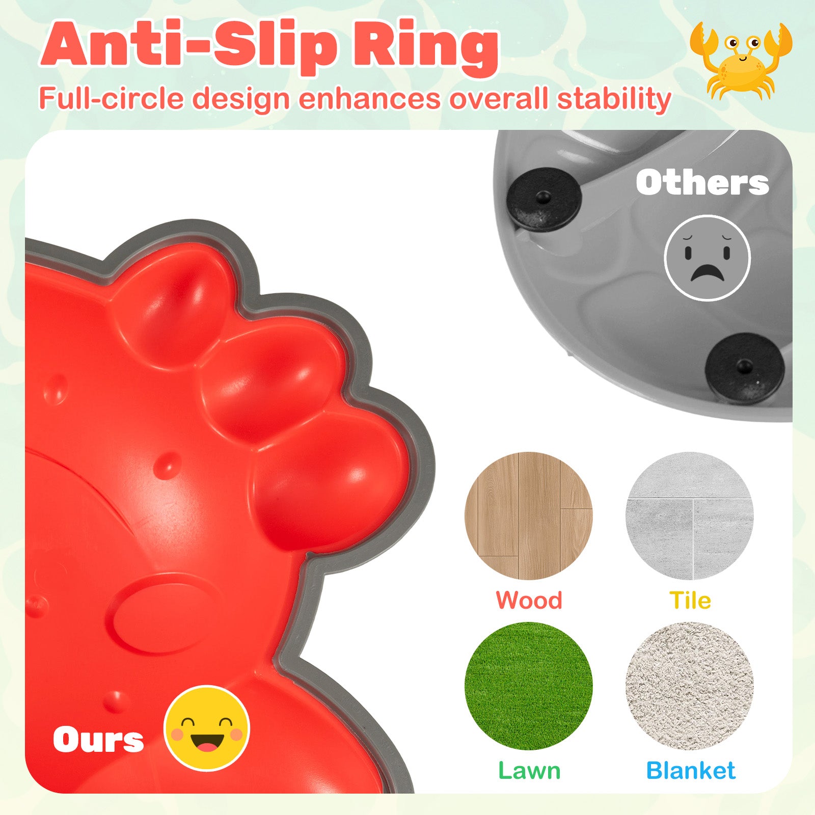 Stepping Stones for Kids 9 Pieces Non-Slip Toddler Stepping Stones Balance Sensory Toys, Multicolor Lawn Games at Gallery Canada