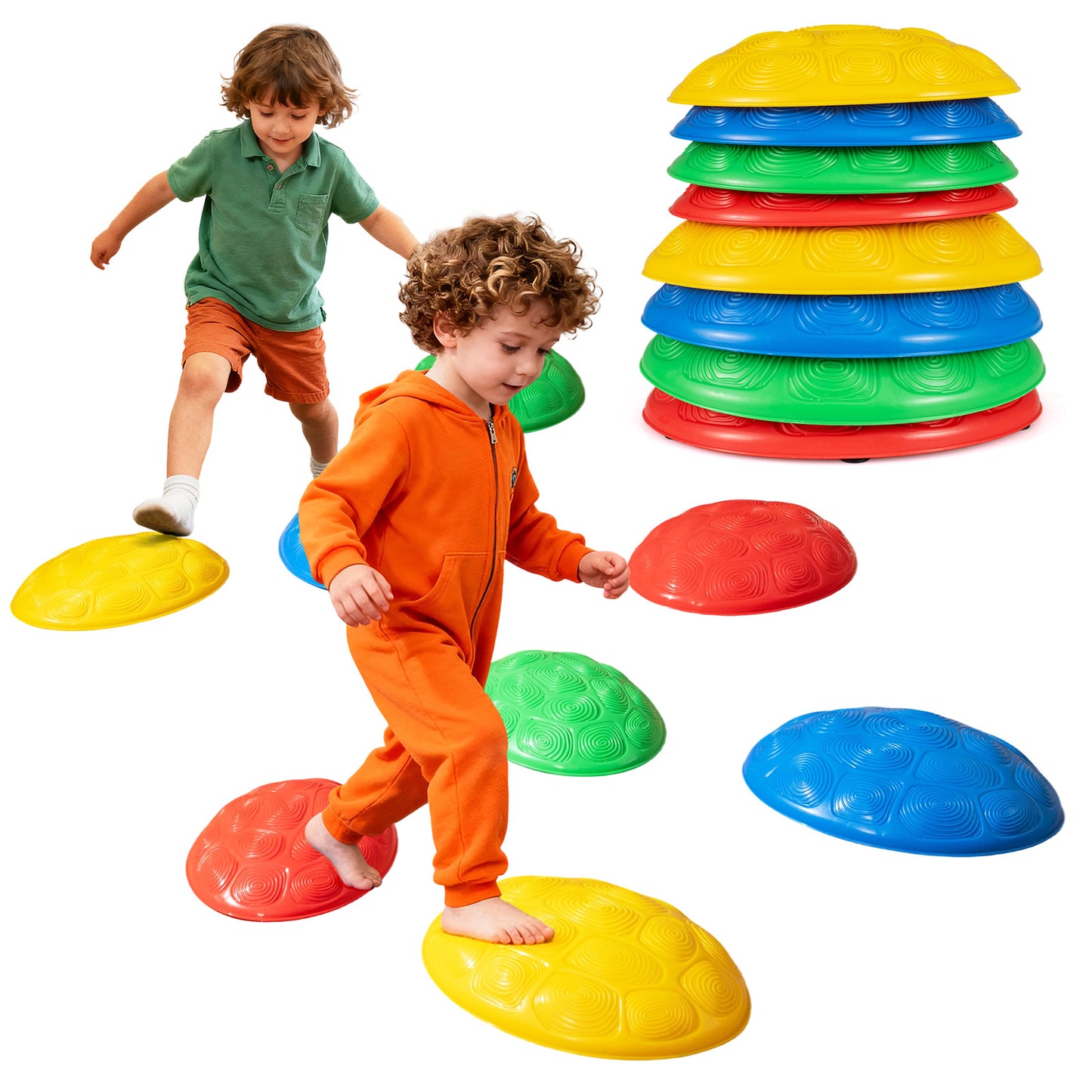 Stepping Stones for Kids 8 PCS Non-Slip Toddler Stepping Stones Balance Sensory Toys, Multicolor Lawn Games Multicolor at Gallery Canada
