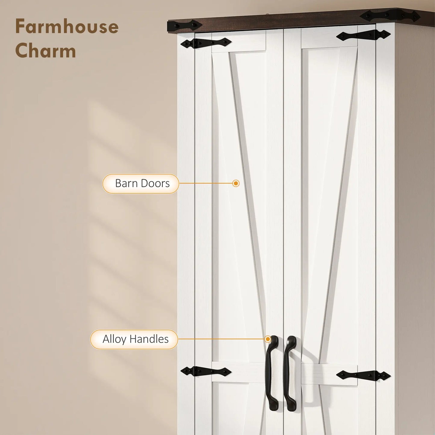 71" Pantry Cabinet, Adjustable Shelves, 2 Doors, Drawer, White Kitchen Pantry Cabinets at Gallery Canada
