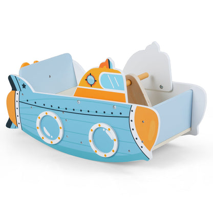 Submarine Wooden Climbing Toy with Rotating Propeller and Rocking Climber Climbers & Slides at Gallery Canada