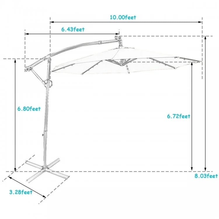 Summer Patio Luxury Bundle: 5-Pc Rattan Furniture Set 8-in-1 Water Slide & 10ft LED Offset Umbrella Outdoor & Patio Furniture at Gallery Canada