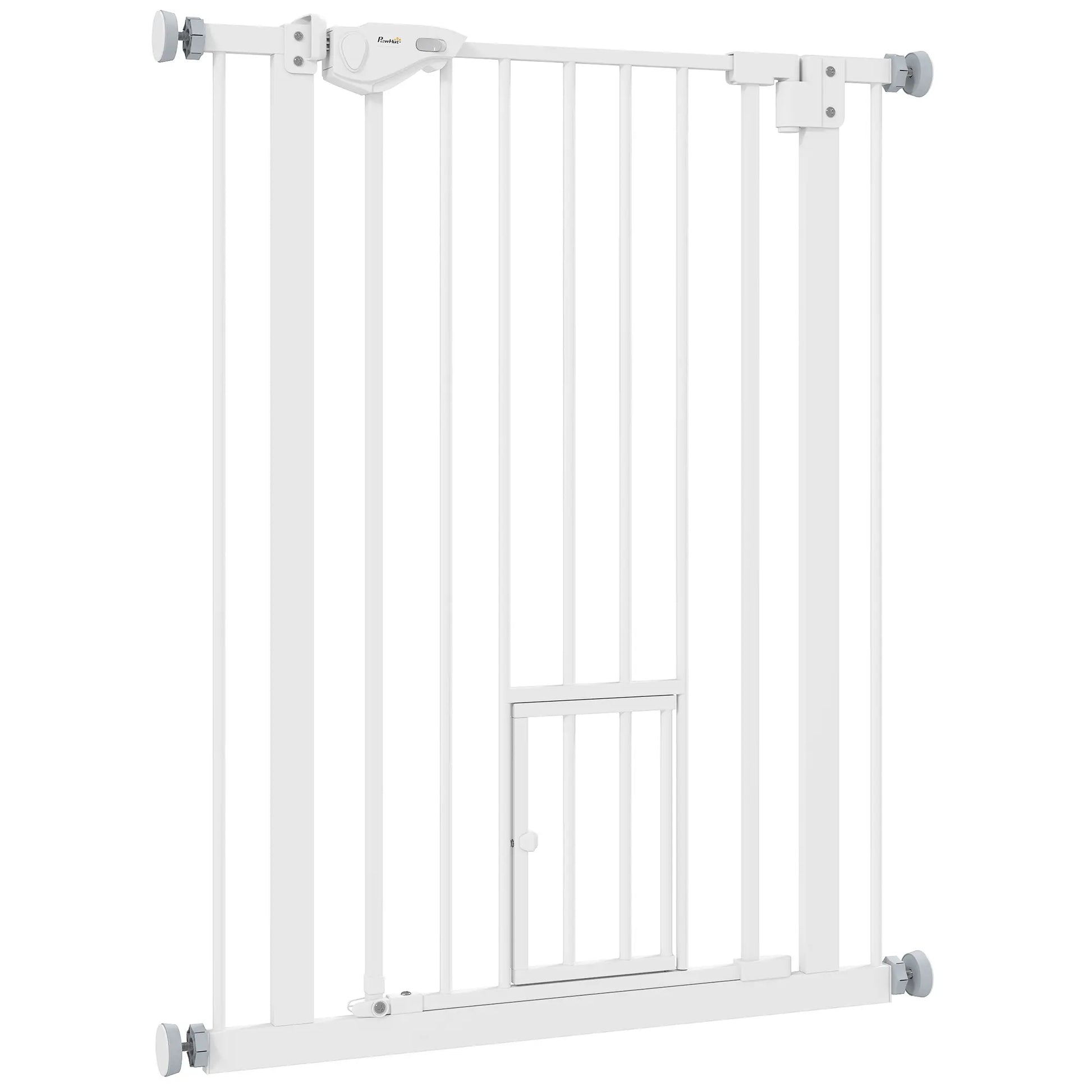 36" Indoor Dog Gate for Doorways, House, Stairs, White Houses, Kennels & Pens White at Gallery Canada