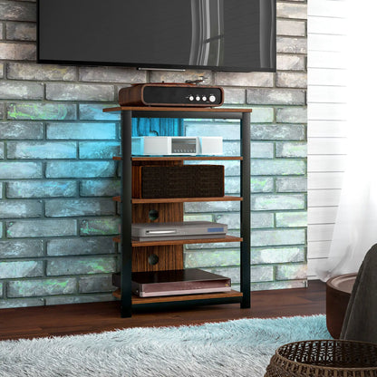 TV Stand for 29" TVs, 4-Tier Storage Shelves, LED Lights TV Stands at Gallery Canada