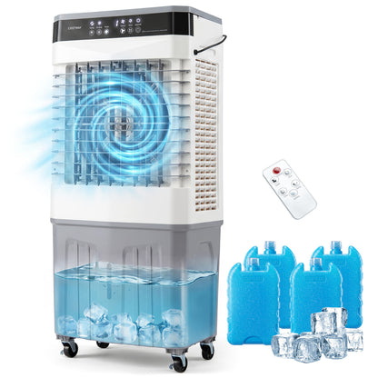 2100 CFM 3-In-1 Evaporative Air Cooler, 7.2 Gal Tank, White Air Coolers at Gallery Canada