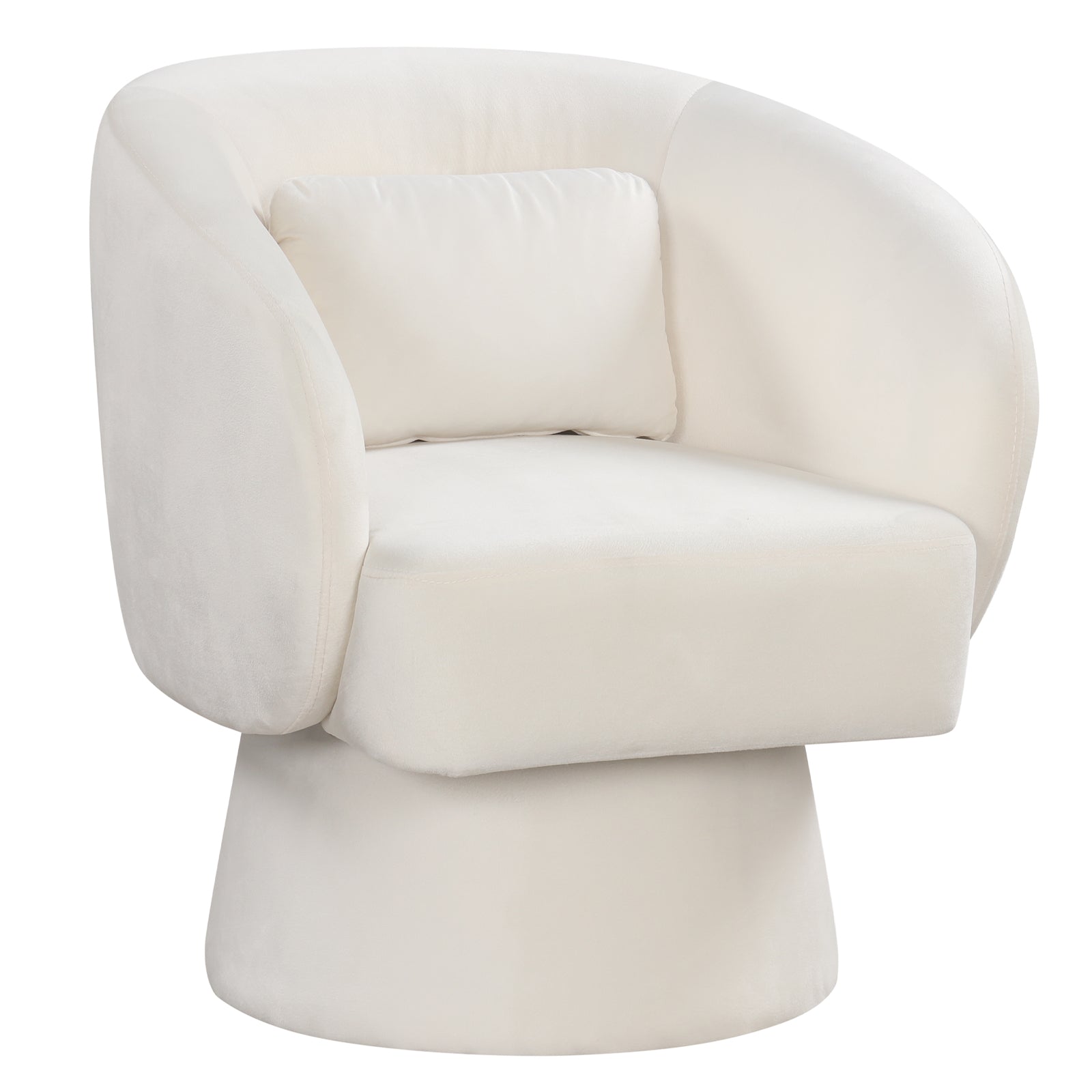 Swivel Accent Chair, Upholstered Barrel Chair, Beige Sofas & Loveseats Beige at Gallery Canada