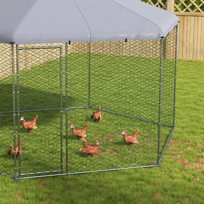 Chicken Coop with Cover, Run for 10-15 Chickens, 13.1' x 11.4' Chicken Coops at Gallery Canada