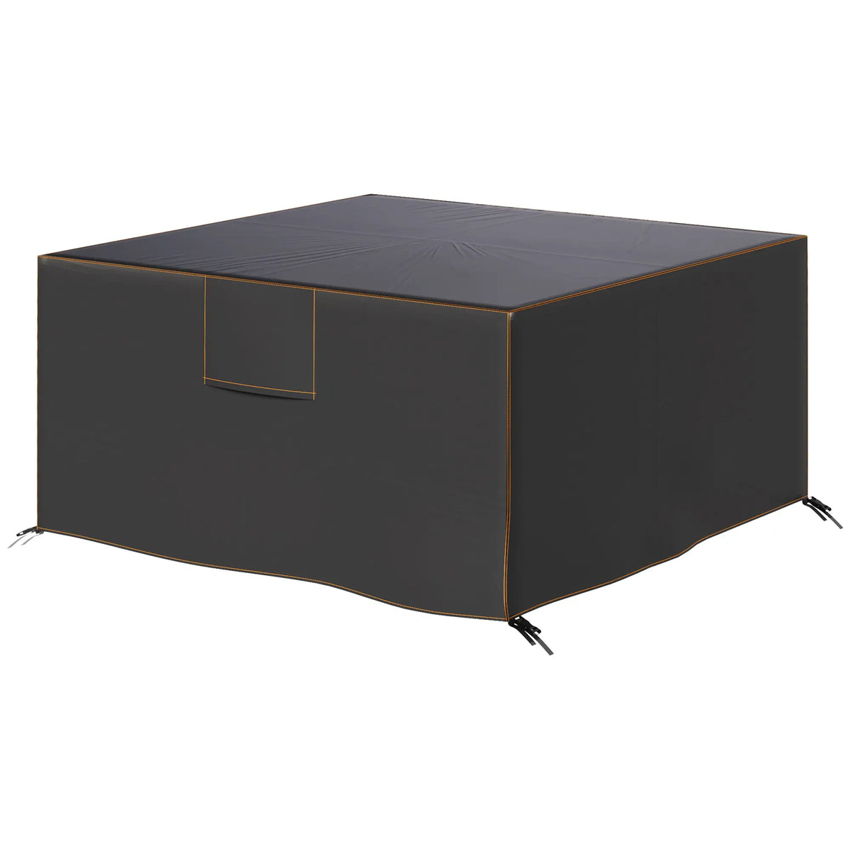 Waterproof Heavy Duty Patio Furniture Cover, 55.1" x 55.1" x 28.1", Black Patio Furniture Covers Black at Gallery Canada
