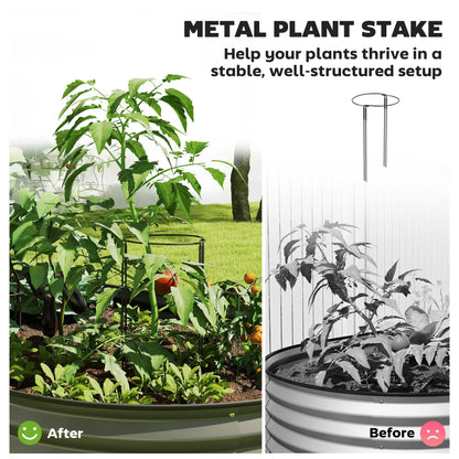 7' x 3' x 1' Galvanized Raised Garden Bed, Dark Grey Metal Planter Box, Dark Grey