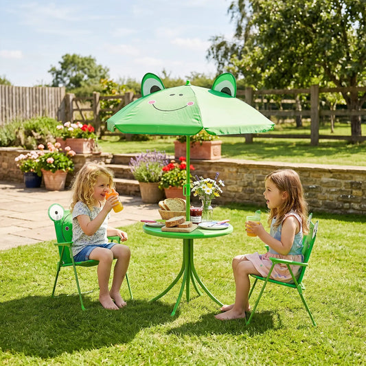 Kids Folding Picnic Table Set, Outdoor Garden, Green Kids Outdoor Furniture Green at Gallery Canada