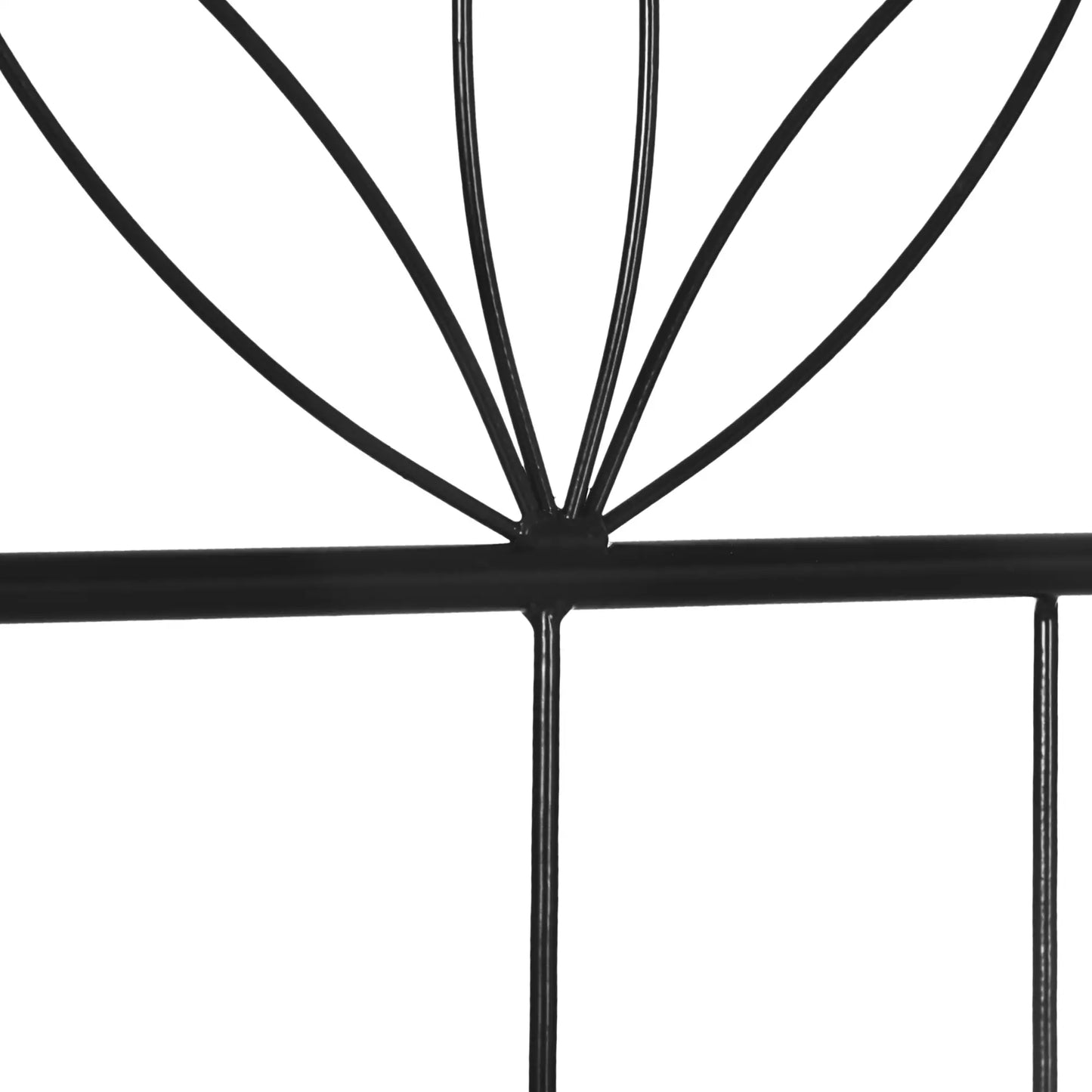 Metal Garden Trellis, Pack of 2, Arched Grid Panels, 20" x 60", Black Plant Stands at Gallery Canada